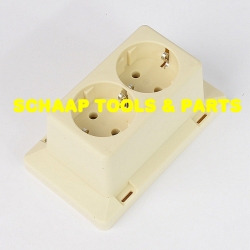 Lasdoos montagedeksel voor 3611 rechthoekig met dubbele wandcontactdoos mra 3611w2 | 7160.200